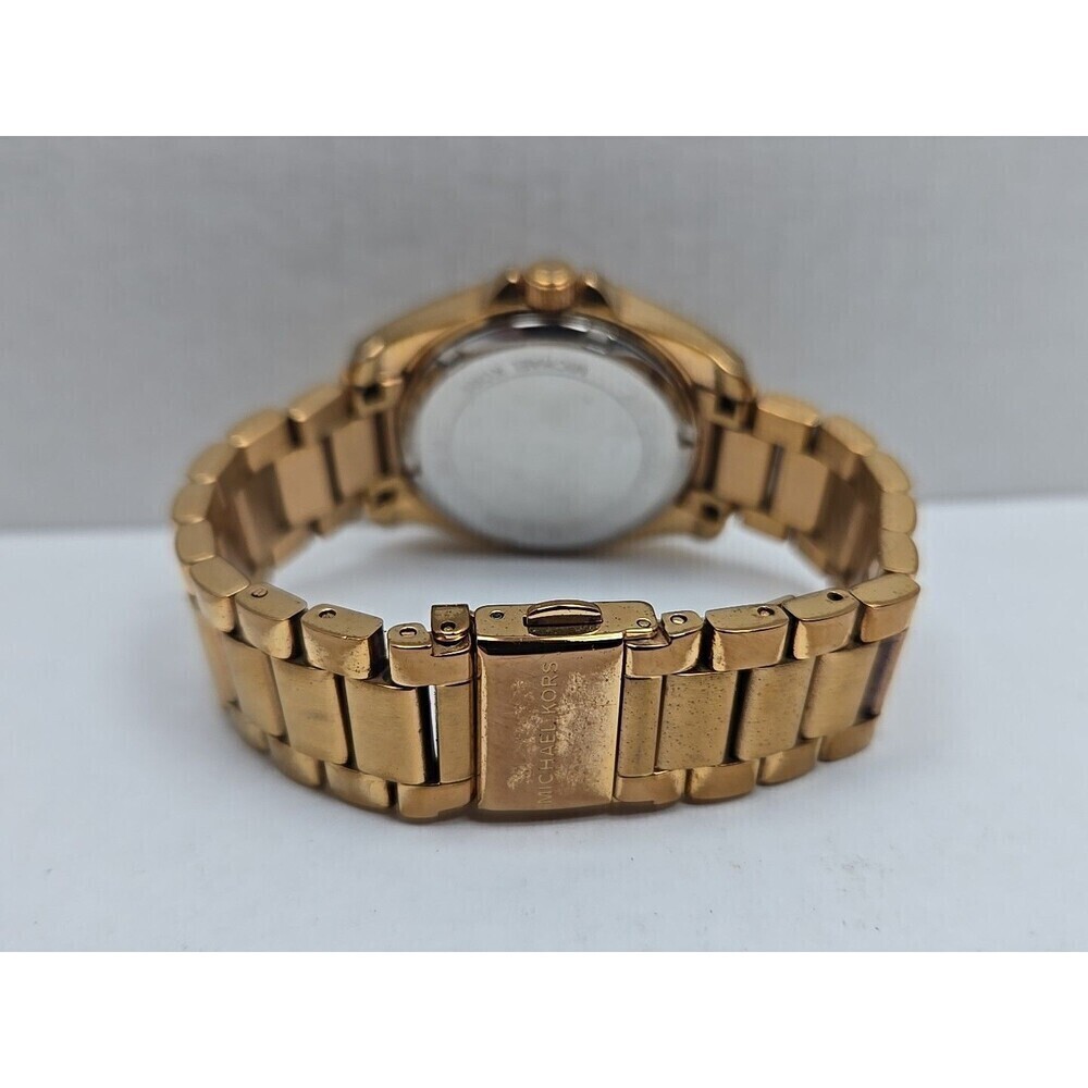 Michael Kors Mini Blair MK5613 Rose Gold Glitz Bezel Multifunction New Battery - Picture 8 of 11